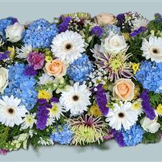 Blue and White  Coffin Spray
