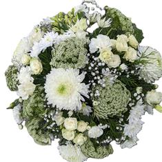 All white large posy